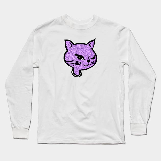 Winking Cat (vers. D) Long Sleeve T-Shirt by DCMiller01